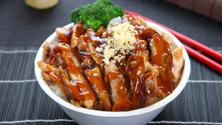 bol de poulet teriyaki