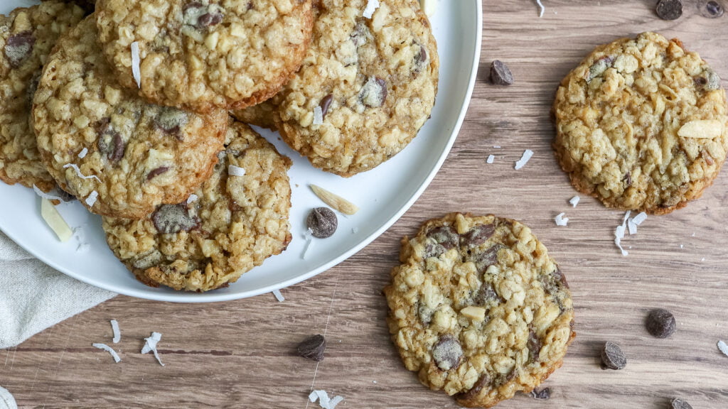 Recette de biscuits à l’avoine et aux amandes