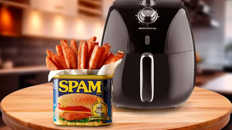 frites de spam à la friteuse à air 