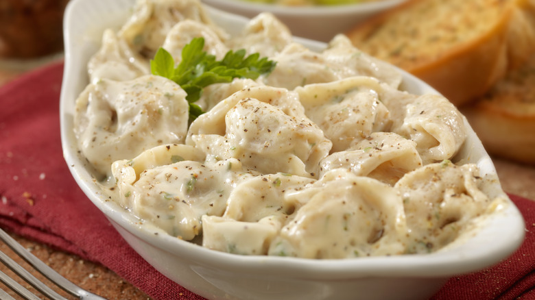 tortellinis à la sauce Alfredo