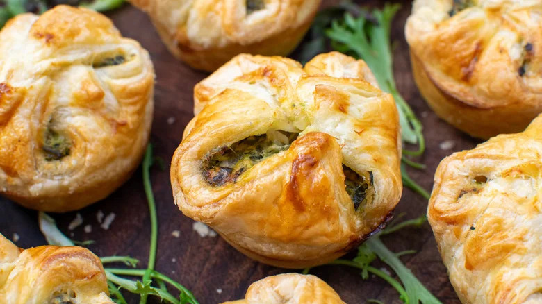 Feuilletés aux épinards et tomates séchées