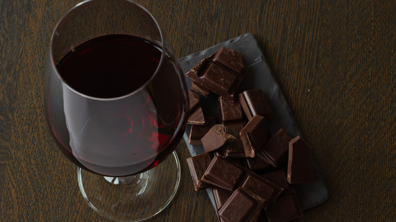 Accords chocolat et vin