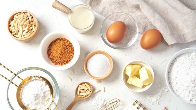 Ingrédients pour un gâteau