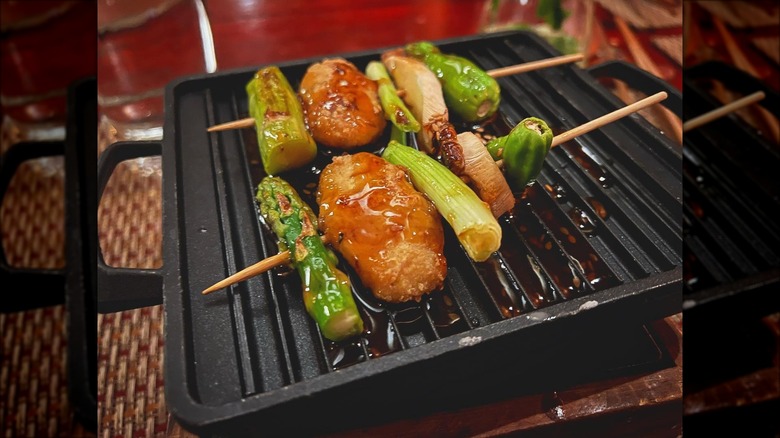 brochettes coréennes à base de plantes