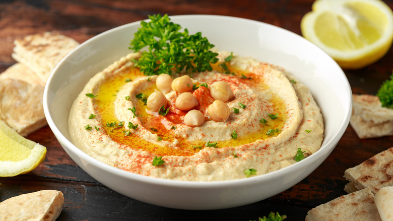 houmous aux herbes et épices