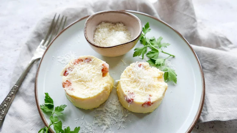 Bouchées d'œufs sous vide