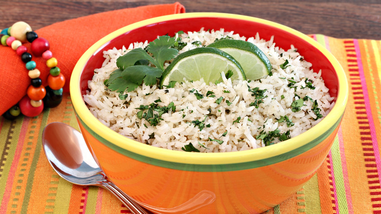 Riz à la coriandre et au citron vert