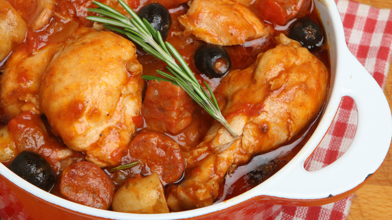 poulet en sauce 