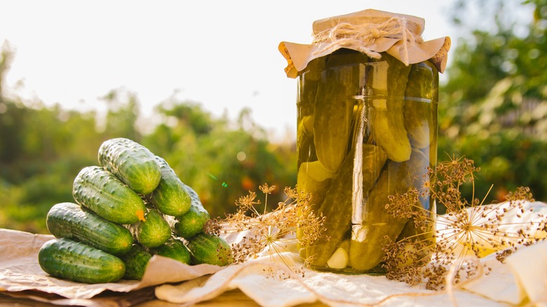 cornichons maison en bocal