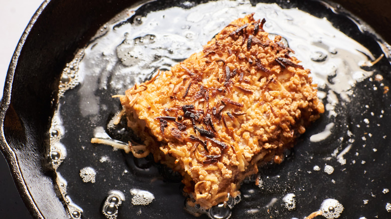 morue frite à la noix de coco et au panko 