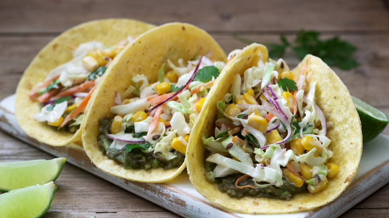 tacos avec salade de chou