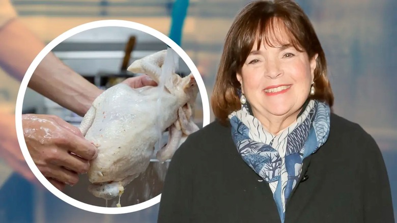 Ina Garten et poulet cru