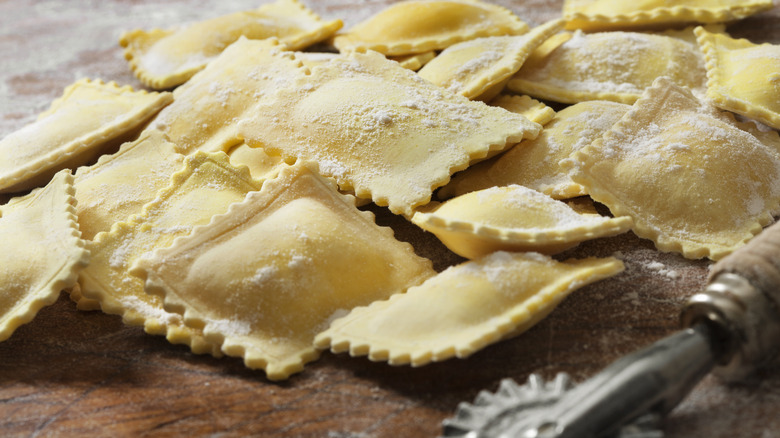 raviolis aux épinards et à la ricotta