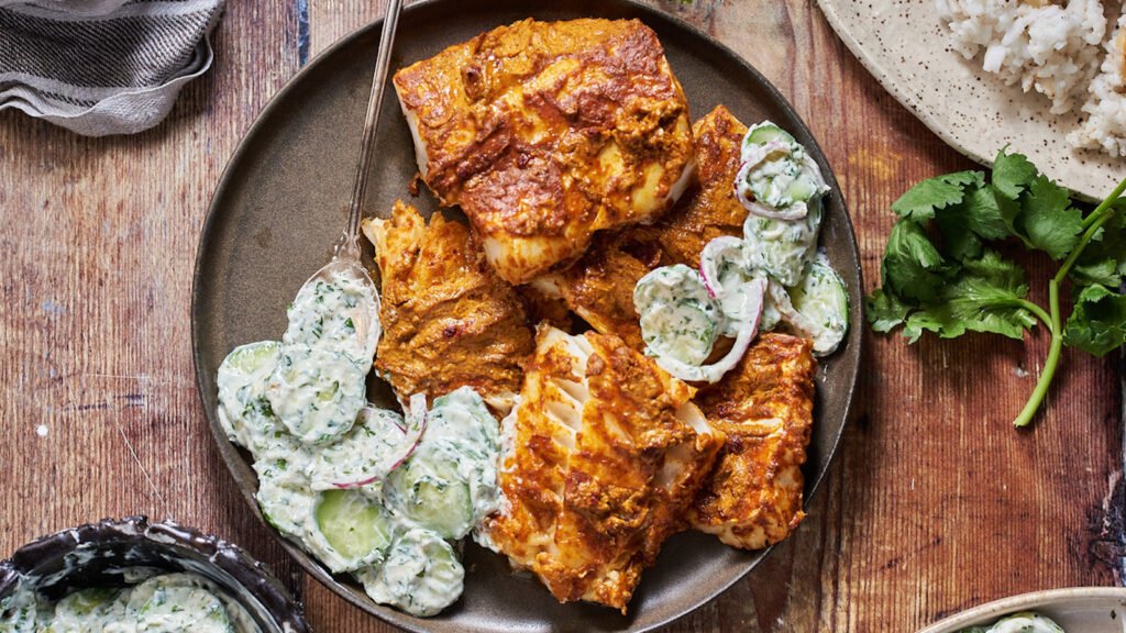 Pour un repas tandoori savoureux sans poulet, la morue est la solution