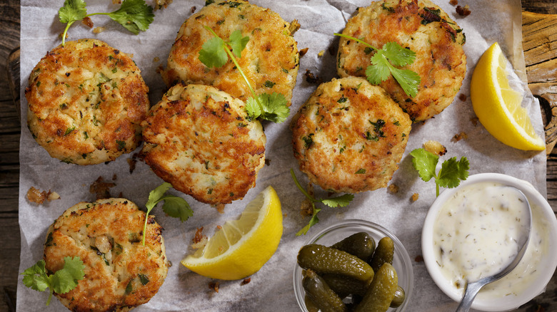 galettes de poisson à la sauce tartare