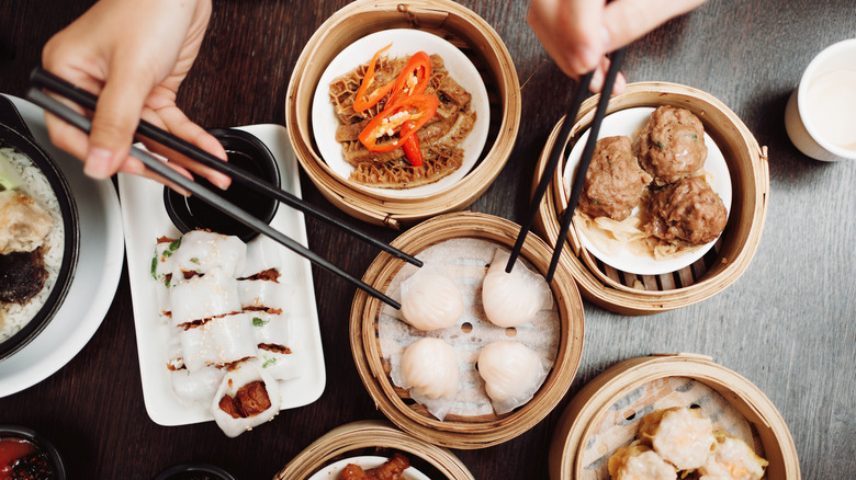 Dim sum sur la table