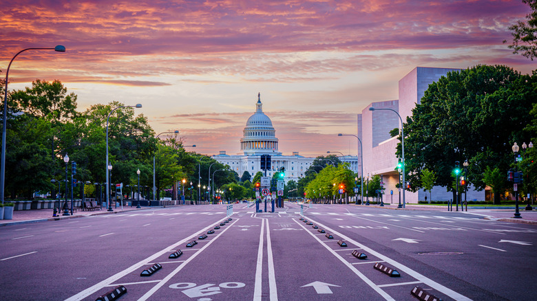 Washington DC au coucher du soleil