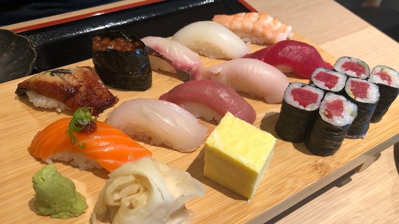 sushi au gingembre