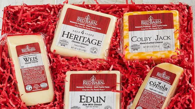 Variété de fromages Red Barn