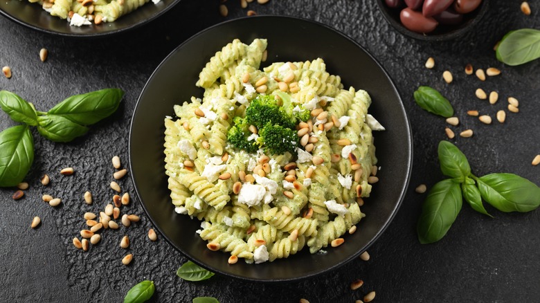 rotini à la crème de pesto