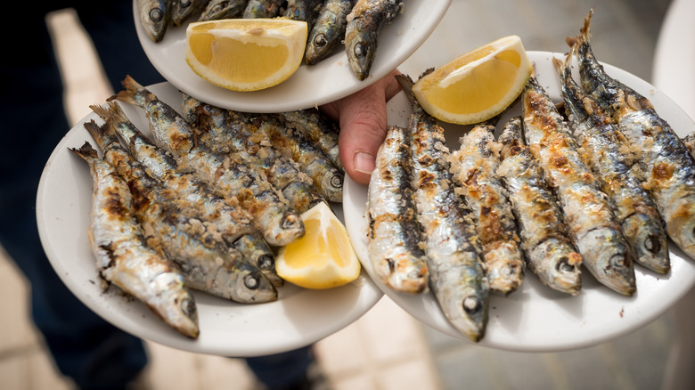 sardines grillées au citron