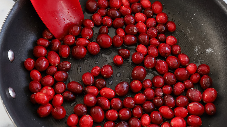 canneberges à la poêle