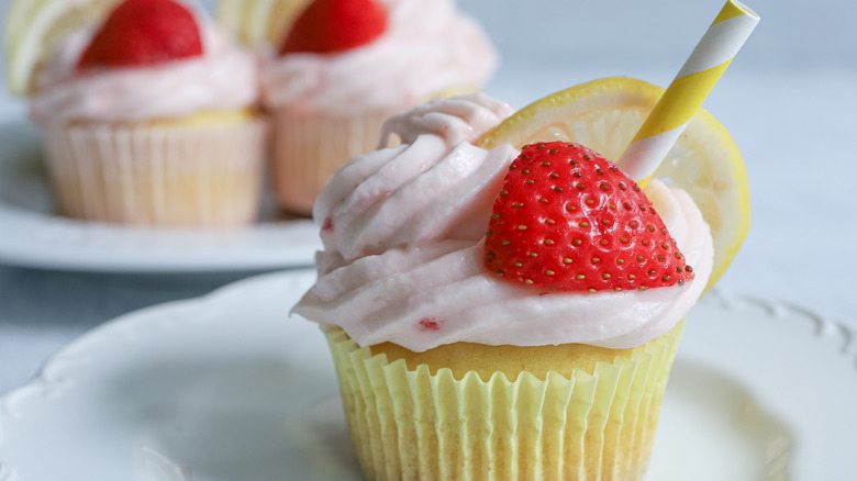 cupcake fraise citron