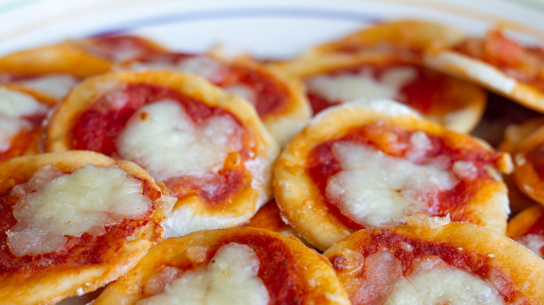 Mini pizzas rondes