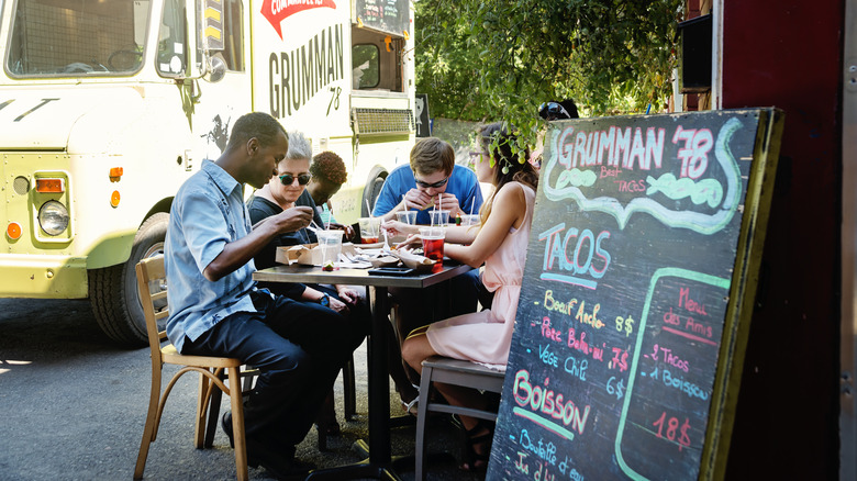 menu du food truck