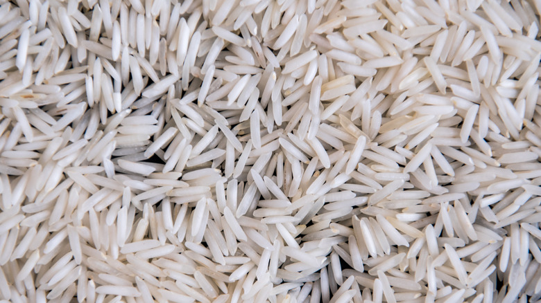 Gros plan sur le riz basmati